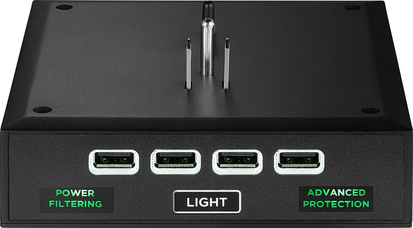 Rocketfish™ - 6-Outlet/4-USB Wall Tap Surge Protector - Black