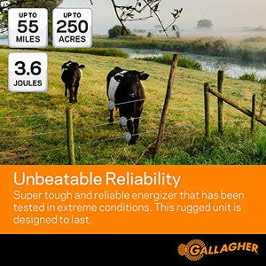 Gallagher M360 Electric Fence Charger | Powers Up to 55 Miles / 250 Acres of...