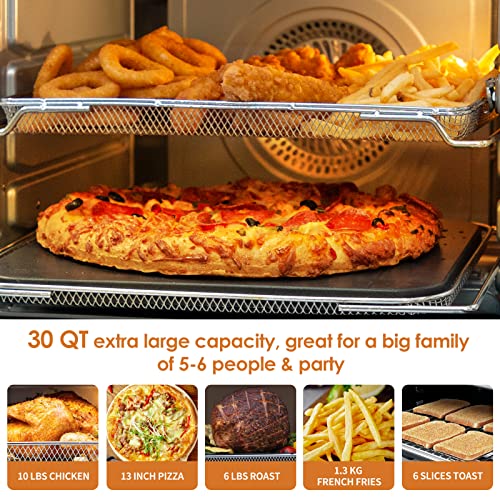 NUWAVE Bravo Air Fryer Oven, 12-in-1, 30QT XL Large Capacity Digital silver