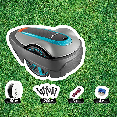 Gardena 15002-41 SILENO City 5400 sq ft Robotic Lawn Mower, Grey Gray