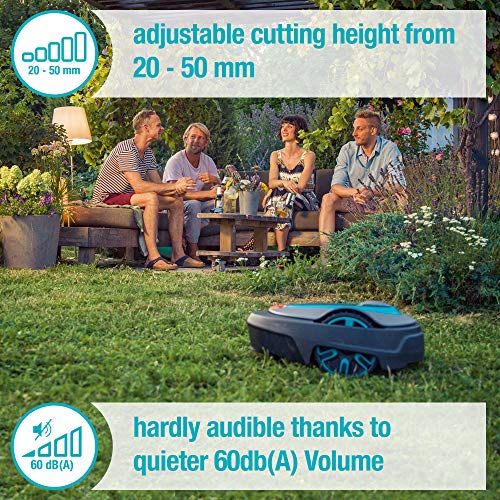 Gardena 15001-41 SILENO City 2700 sq ft Robotic Lawn Mower, Grey Gray