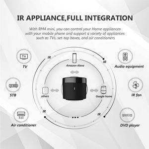 BroadLink RM4 Mini IR Universal Remote Control, Smart Home Automation Wi-Fi...