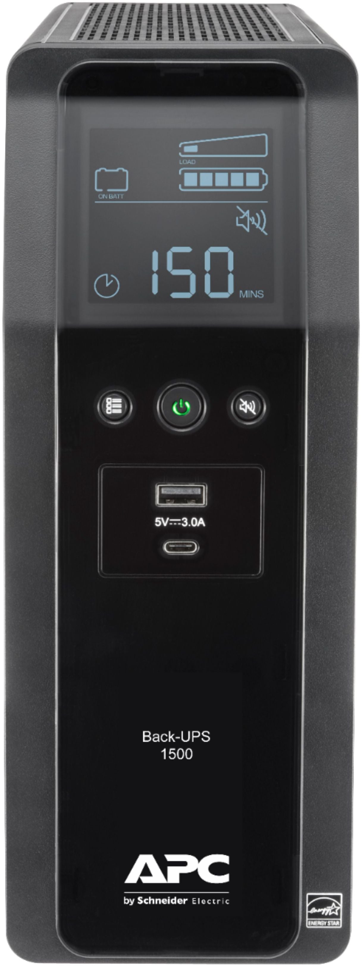 APC - Back-UPS Pro 1500VA 10-Outlet/2-USB Battery Back-Up and Surge...