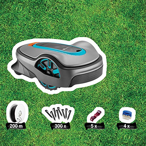 Gardena 15101-41 SILENO Life 8100sq ft Robotic Lawn Mower, Grey Gray
