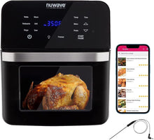 Load image into Gallery viewer, NUWAVE Brio Air Fryer Smart Oven, 15.5-Qt X-Large Family 15.5QT Brio, Black