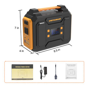DenGaWa Portable Power Station 250Wh, Laptop Charger Lithium Battery Power...