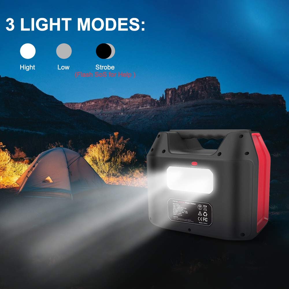 FIVKLEMNZ Portable Power Station,180Wh Solar Generator Backup Camping...