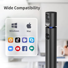 Load image into Gallery viewer, CZUR Halo Streaming Dual Webcam, Professional USB Web Camera 1080P with M