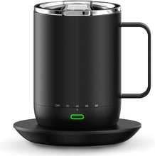 Load image into Gallery viewer, vsitoo S3 Pro Temperature Control Smart Mug with Lid, Coffee Warmer Black