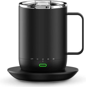 vsitoo S3 Pro Temperature Control Smart Mug with Lid, Coffee Warmer Black