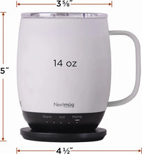 Nextmug - Temperature-Controlled, Self-Heating Coffee Mug (Black - 14 oz.)