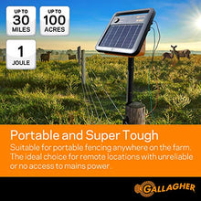Load image into Gallery viewer, Gallagher S100 Solar Electric Fence Charger | Powers Up to 30 Mile / 100...