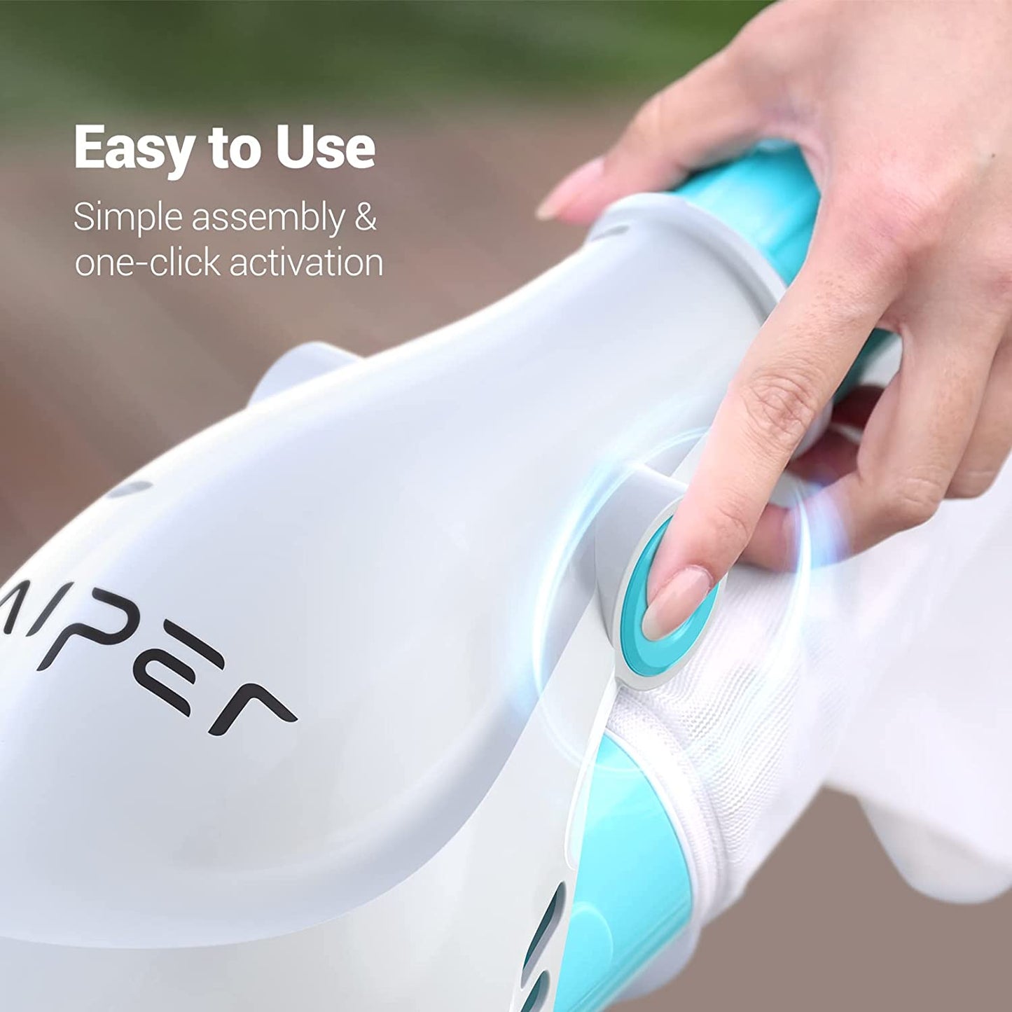(2023 Upgraded) AIPER Cordless Pool Vacuum, Handheld Rechargeable White