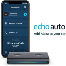 Load image into Gallery viewer, Echo Auto- Hands-free Alexa in your car with phone Black