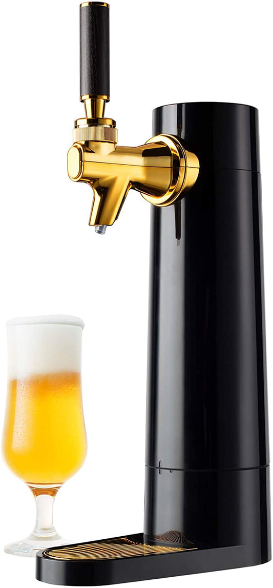 GREEN HOUSE Portable Beer & Ultra Fine Foam Dispenser - Mini Kegerator Black