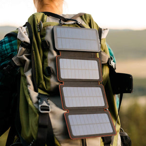 Survival Frog QuadraPro Solar Charger Power Bank - 5.5W 4-Panel Portable...