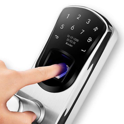 AIGURD Fingerprint Smart Door Lock, Biometric Keyless Electronic Left Handle