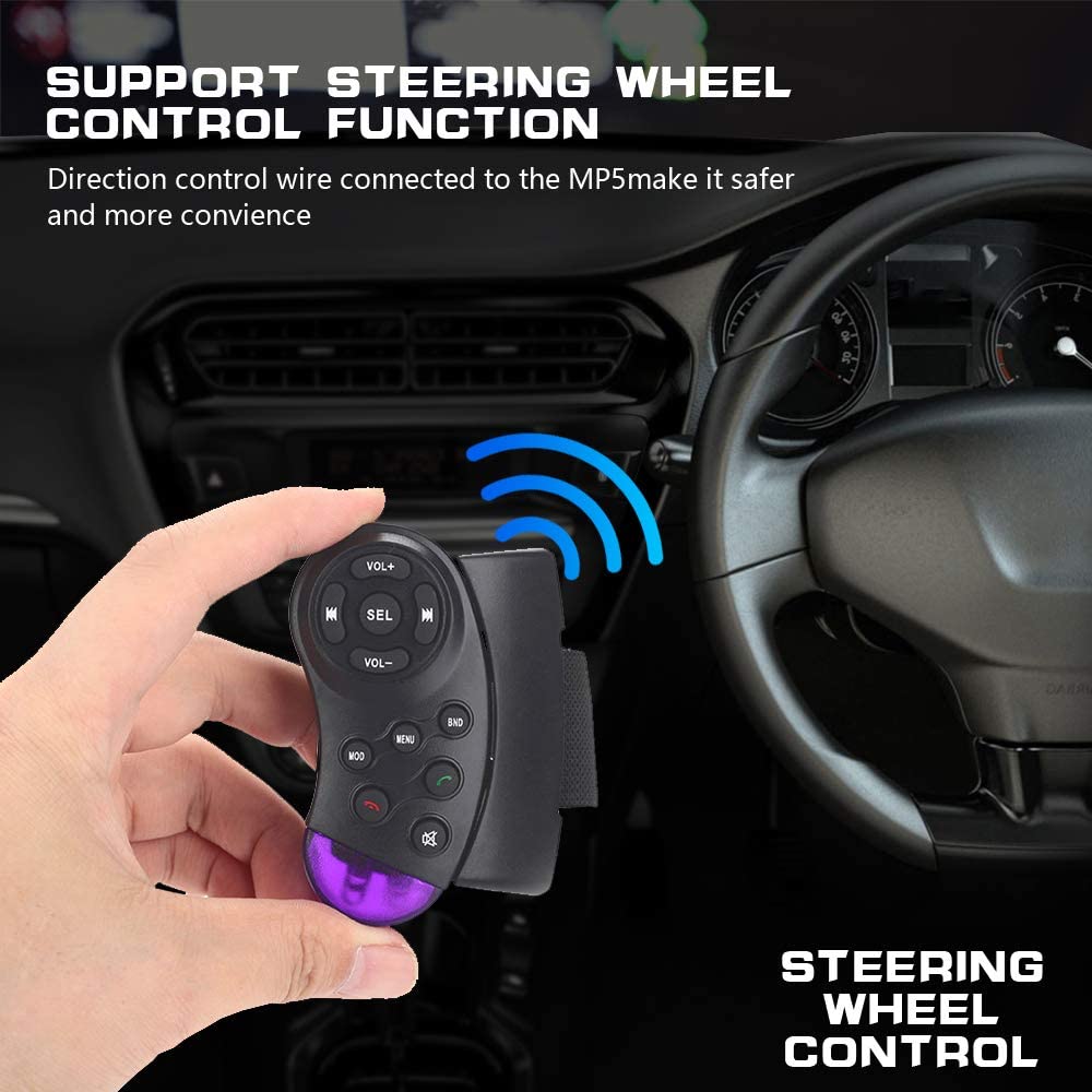 EKAT Double Din Car Stereo Receiver Bluetooth 7" Touch Screen Radio...