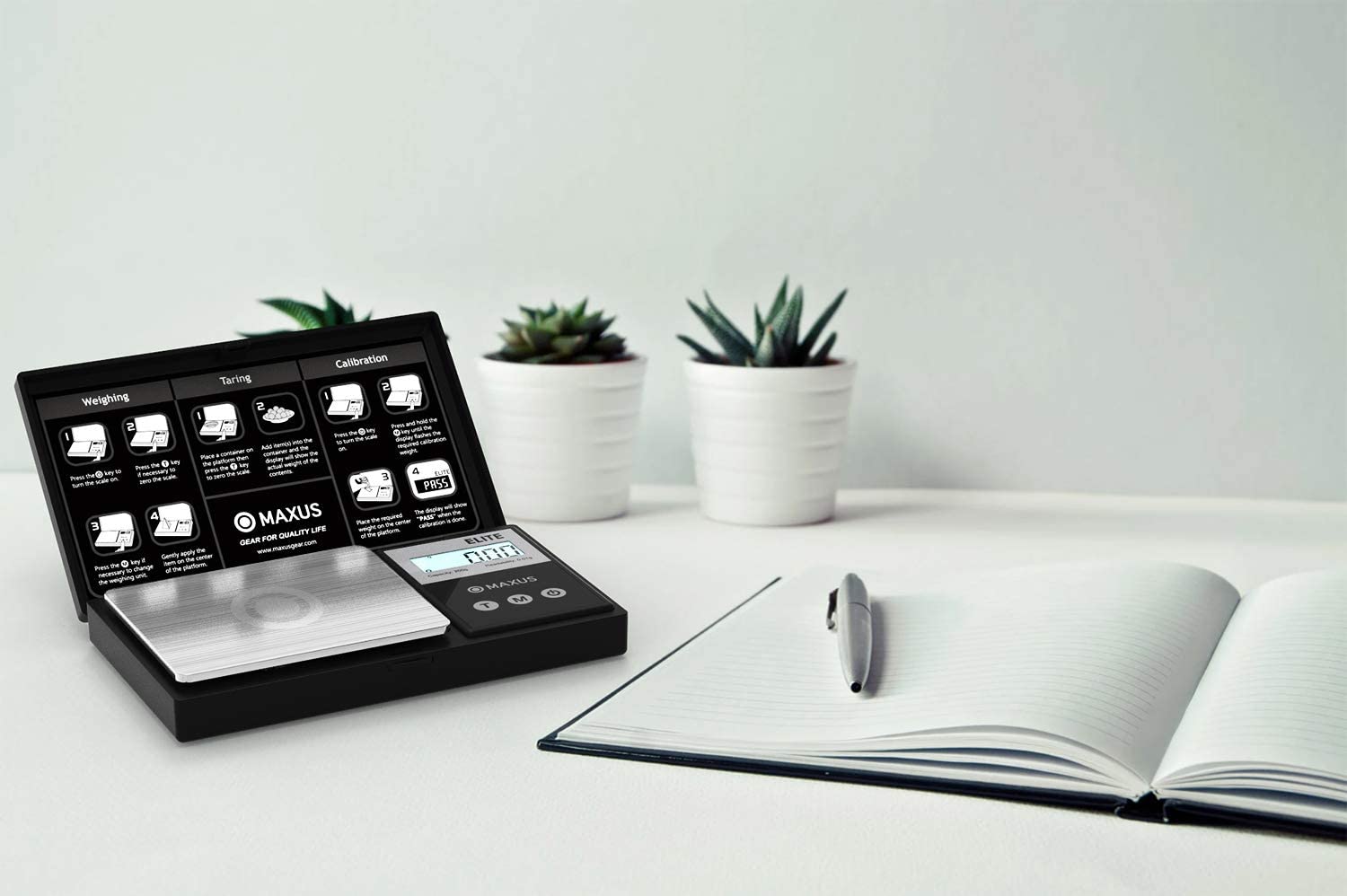 Precision Pocket Scale 200g x 0.01g, MAXUS Elite Digital Gram Black – Deal  Supplies