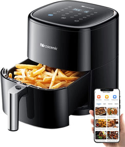 Proscenic T22 Air Fryer, 5.3 QT, 13-in-1 Oilless Small Oven with T22, Black