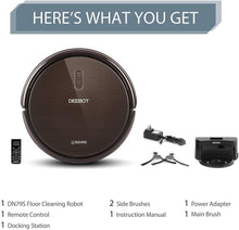 Load image into Gallery viewer, ECOVACS DEEBOT N79S Robotic Vacuum Cleaner with Max Power Suction, Dark Brown