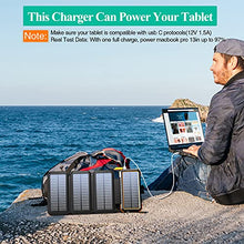 Load image into Gallery viewer, BLAVOR Solar Charger with Foldable Panels, Outdoor Power Bank 18W Fast Orange