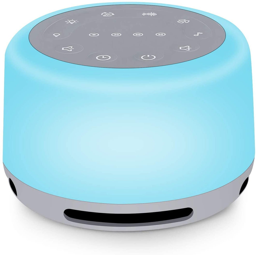 Anescra White Noise Machine with 24 Hi-Fi Soothing Sounds, Night Light and...