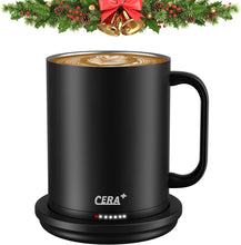 Load image into Gallery viewer, CERA+ Temperature Control Smart Mug with Lid, 14oz, Self Heating, 1.5-hr...