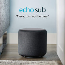 Load image into Gallery viewer, Echo Sub - Powerful subwoofer for your - requires compatible Charcoal