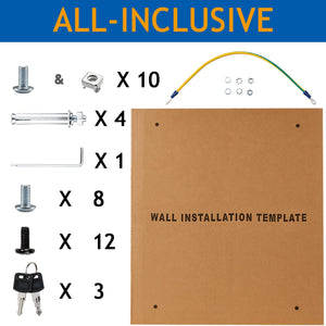 6U Wall Mount Server Cabinet Network Rack Vented Enclosure Locking Door by