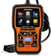 Load image into Gallery viewer, FOXWELL NT301 OBD2 Scanner Live Data Professional Mechanic OBDII Diagnostic...