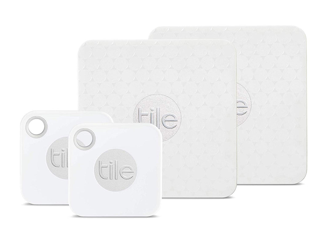 Tile Mate with Replaceable Battery and Slim - 4 pack (2 x Mate, 2 x...