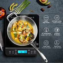 Load image into Gallery viewer, Duxtop Portable Induction Cooktop, Countertop Burner 1800 Watts, Silver