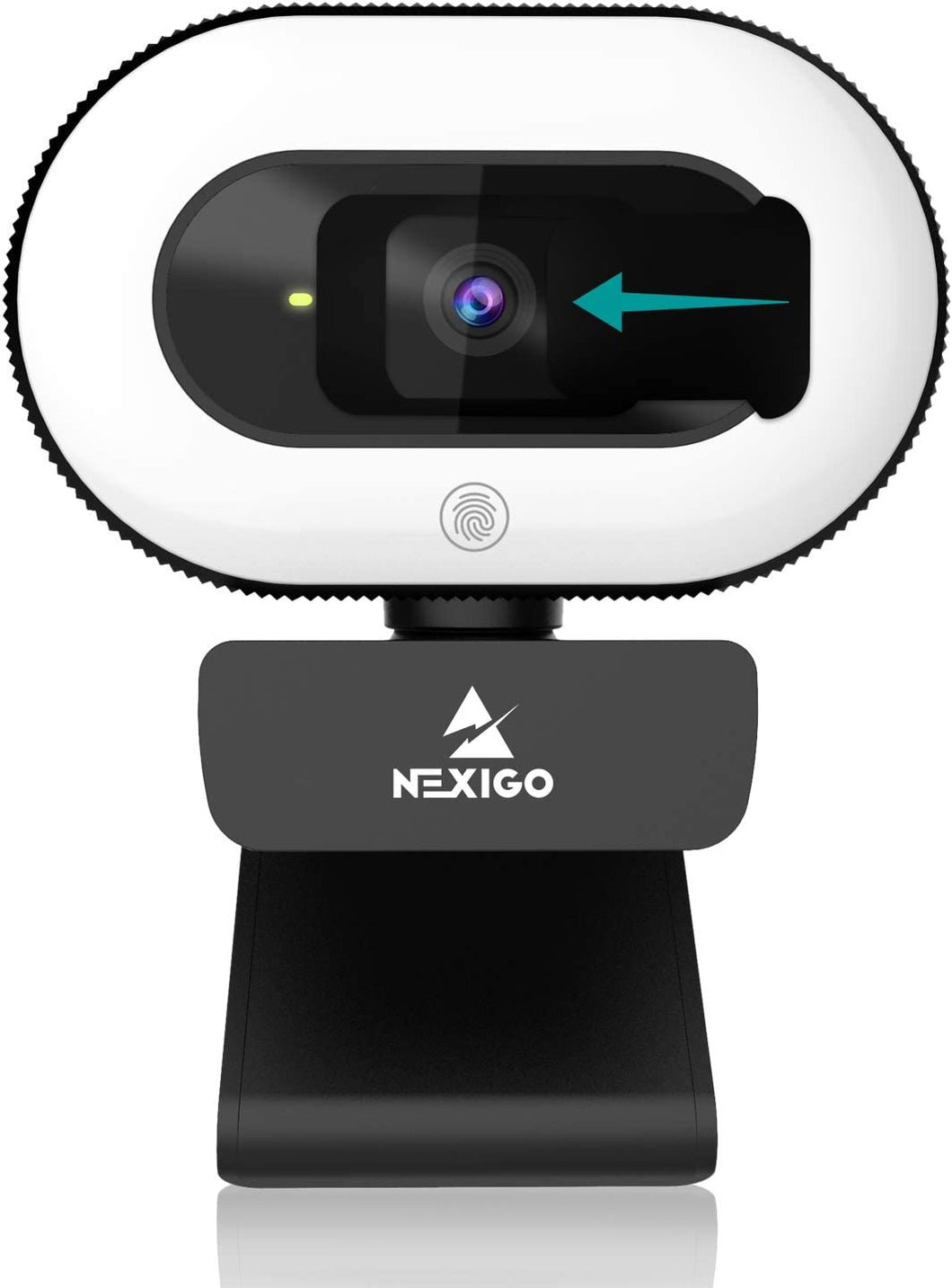 NexiGo StreamCam N930E with Software, 1080P Webcam Ring Light and Black