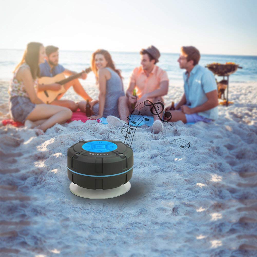 [2019 Version] Portable Shower Speaker,TOPROAD IPX7 Waterproof Wireless...
