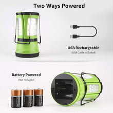 Load image into Gallery viewer, LE LED Camping Lantern Rechargeable, 600LM, Detachable Flashlight, Perfect...