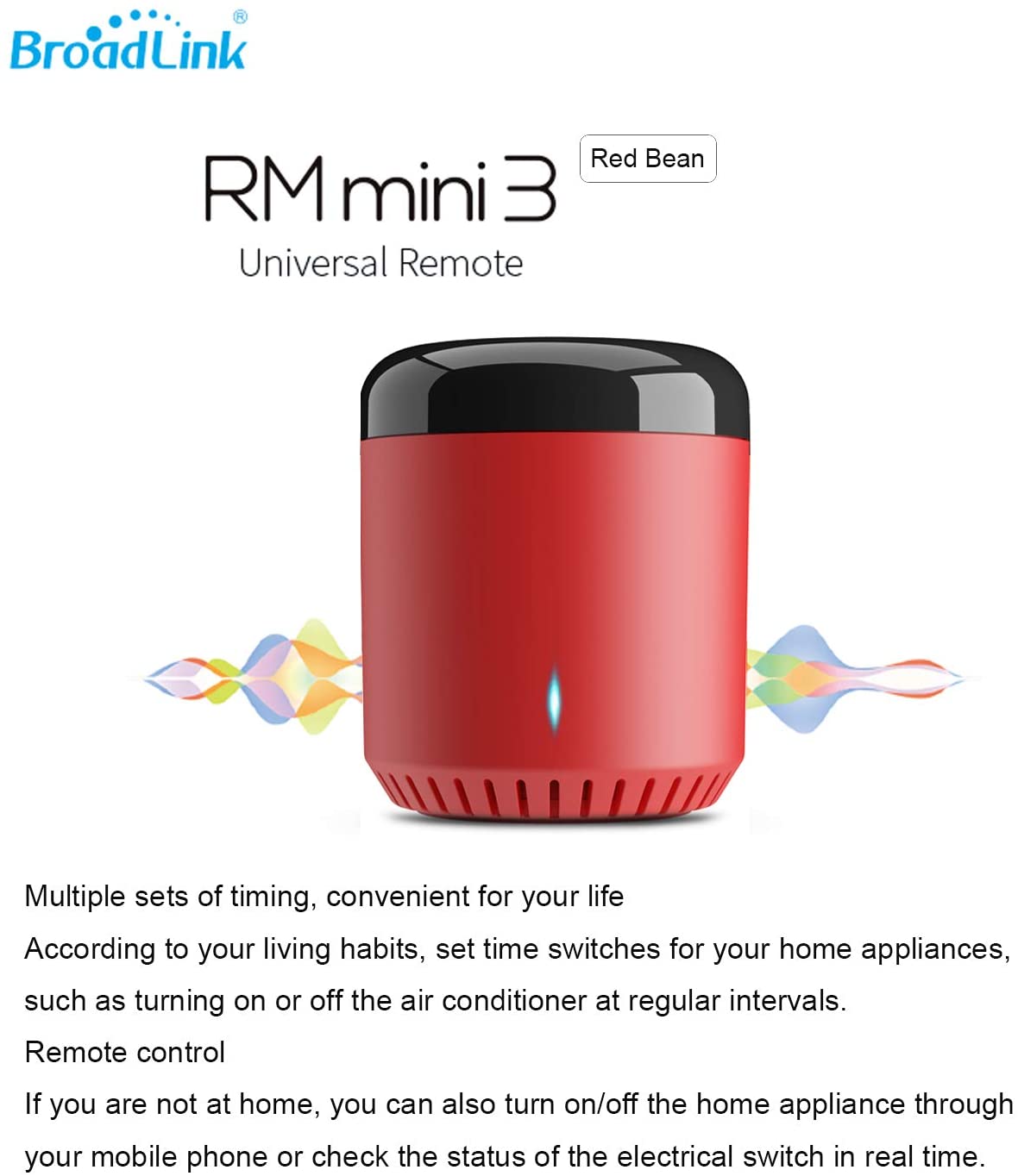 Broadlink New Red Bean RM Mini 3 All-in-One IR Universal Remote NEW MINI3