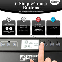 Load image into Gallery viewer, Magic Mill Food Dehydrator Machine - Easy 7 Trays Stainless Steel, Black