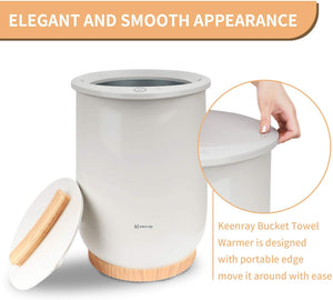 Keenray Bucket Style Towel Warmers, Luxury Warmer, Fog Gray