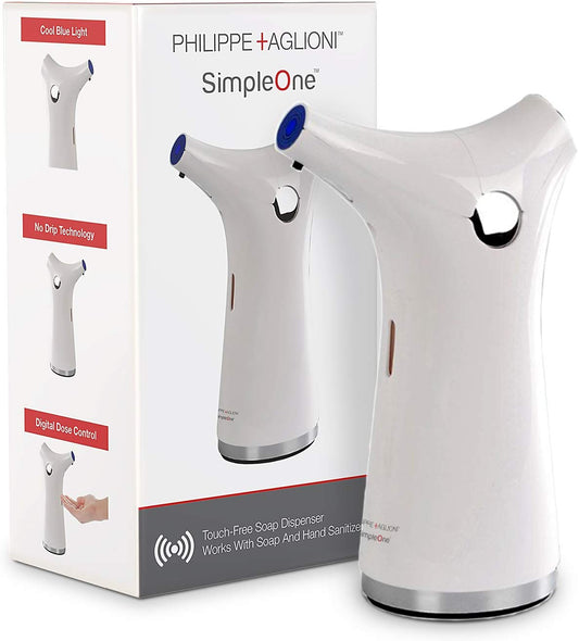 Simpleone Automatic Touchless Soap Dispenser New Improved Design – White