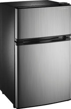 Load image into Gallery viewer, Insignia™ - 3.0 Cu. Ft. Mini Fridge with Top Freezer - Stainless steel