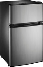 Load image into Gallery viewer, Insignia™ - 3.0 Cu. Ft. Mini Fridge with Top Freezer - Stainless steel