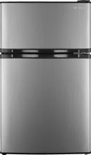 Load image into Gallery viewer, Insignia™ - 3.0 Cu. Ft. Mini Fridge with Top Freezer - Stainless steel