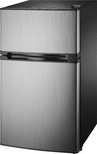 Load image into Gallery viewer, Insignia™ - 3.0 Cu. Ft. Mini Fridge with Top Freezer - Stainless steel