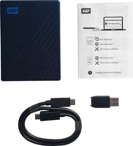 WD - My Passport Ultra 4TB External USB 3.0 Portable Hard Drive with Blue