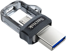 Load image into Gallery viewer, SanDisk - Ultra 128GB USB 3.0, Micro Flash Drive - Grey/Transparent
