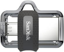 Load image into Gallery viewer, SanDisk - Ultra 128GB USB 3.0, Micro Flash Drive - Grey/Transparent