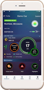Amber Connect - Magnetic GPS Item Tracker - Black