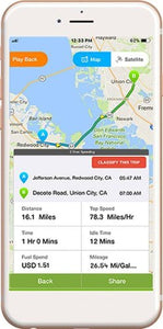 Amber Connect - Magnetic GPS Item Tracker - Black