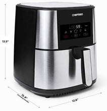 Load image into Gallery viewer, Chefman TurboFry XL 8 Quart Air Fryer, Digital Touchscreen w/ Presets &amp;...